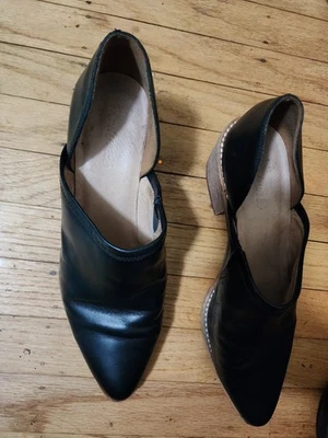 Madewell Brady Mujer 10 Negro Corte Bajo Botines Botas Cuero H6677 Shootie Foto 1 de 4