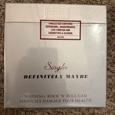 Oasis Definitely Maybe Singles Marbled Color Vinyl Box Set BRAND NEW Limited - Image 1 of 4