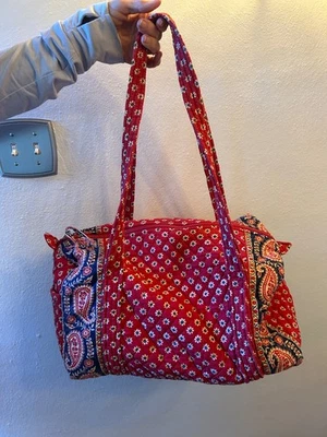 Bolsa de viagem acolchoada vintage Vera Bradley - Imagem 1 de 3