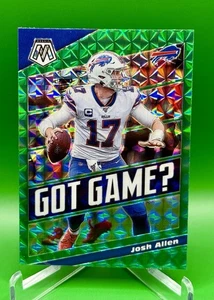2020 Panini Mosaic Got Game? Mosaic Green Josh Allen #GG23 Buffalo Bills - Picture 1 of 2