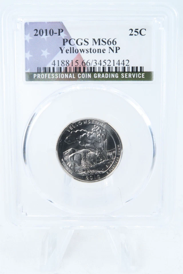 2010-P PCGS MS66 Yellowstone NP Quarter Business Strike 25C - Image 1 of 2