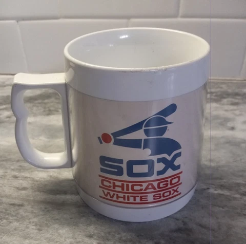Vintage 1981 Chicago White Sox Thermo Serve Mug 12 oz Baseball Budweiser 80s Cover