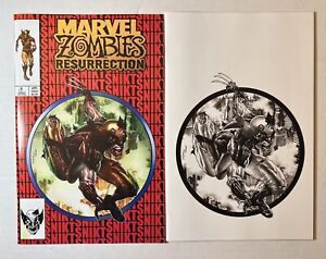 Marvel Zombies Resurrection #1 VF/NM BW Suayan Trade Variant And Black And White