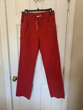 Euc Mt medium tall heartsoul red scrub pants 20180T Rdhh