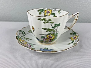 Victoria C&E Teetasse & Untertasse Butter Floral Bridge - Bild 1 von 5