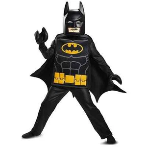 LEGO BATMAN MINIFIGURE Size MEDIUM 7/8 DELUXE 6 Piece Child Costume DC Comics - Picture 1 of 15