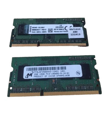 Notebook SODIMM 99u5469-035.a00lf 4GB with MT8JSF25664HZ-1G4D1 Micron 2 GB  - Image 1 of 4