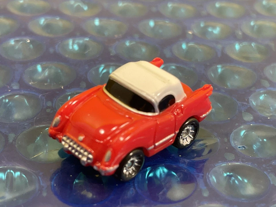 MICRO MACHINES 1955 CHEVROLET CORVETTE COUPE CAR RED VINTAGE 1990s GALOOB TOYS - Image 1 of 1