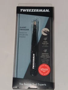 Pinza inclinada Tweezerman edición especial 40 aniversario (negra/brillante) - Imagen 1 de 4