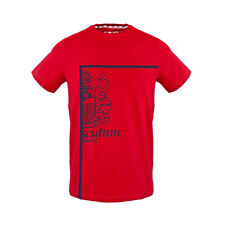 T-shirt Aquascutum TSIA127 Uomo Rosso 135189 Abbigliamento ORIGINALE Outlet