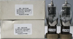 12E1 CV345 KT88 GEC Black Base Made in England Amplitrex Tested 1MP #2747032/21 - Picture 1 of 8