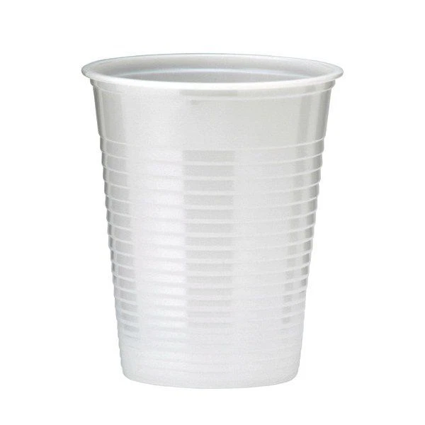 100 GOBELETS PLASTIQUE RÉUTILISABLE 20CL BLANC - Photo 1/1