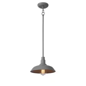 Home Decorators Collection HDP99210GRN Bell Ridge 10" Outdoor Grey Mini Pendant - Picture 1 of 3