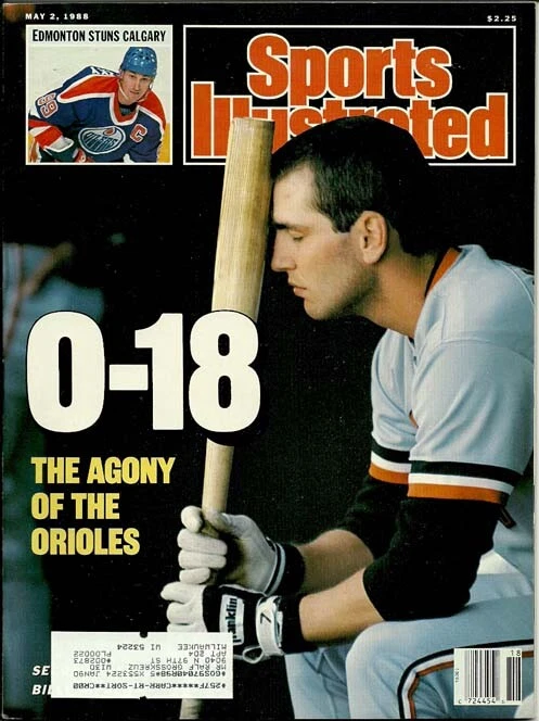 Billy Ripken Orioles Sports Illustrated May 2, 1988 Wayne Gretzky Oilers - Image 1 of 1