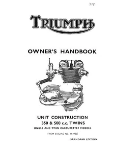 Triumph Owners Manual Book 1967 Tiger 90 T90, Tiger 100 T100S & Tiger 100 T100T - Picture 1 of 12