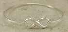 Unique 925 Sterling Silver Infinity Cuff Bracelet Style# Br217