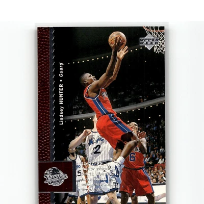 1996-97 Upper Deck  #35 Lindsey Hunter Detroit Pistons - Image 1 of 2