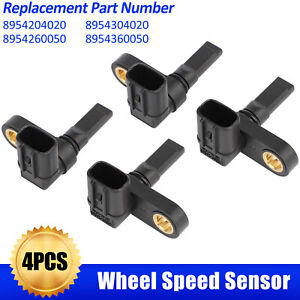 4pcs ABS Wheel Speed Sensors Front & Rear/Right & Left For Toyota 4Runner Tacoma