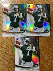 Lot (x3) 2013 Topps Platinum GENO SMITH Rookie RC Refractor #127 NY Jets - Picture 1 of 11