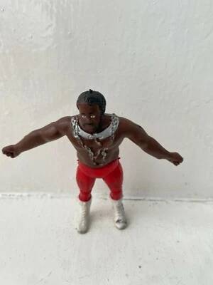 4" WWF WWE LJN JUNKYARD DOG WRESTLING ACTION FIGURE TITAN SPORT BENDIES 1985 - Image 1 of 3
