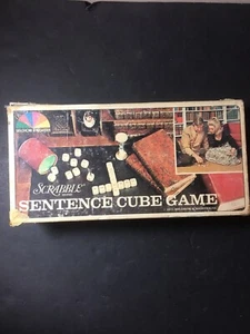 Scrabble Sentence Cube Game 1971- Vintage Word Game - Picture 1 of 7