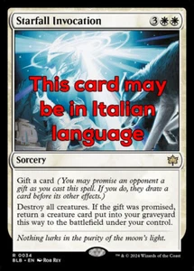 MTG STARFALL INVOCATION EXC - INVOCAZIONE ASTRALE 34 - BLB - MAGIC - Picture 1 of 1