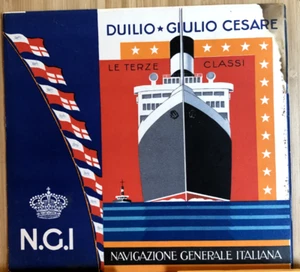 N.G.I. GENERAL NAVIGATION INTALIANA DUILIO JULIO CAESAR III CLASSES ITA - Picture 1 of 4