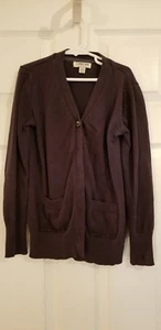 Cherokee Girls Navy School Uniform Sweater Button Down, W/Pockets, Size 10/12 - Picture 1 of 3