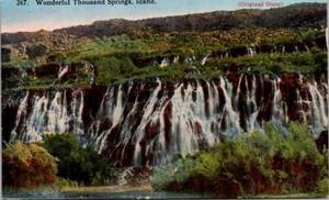 Postkarte Wunderbare Tausend Quellen Idaho Ausweis verschickt 1915 (Originalzustand) - Bild 1 von 2