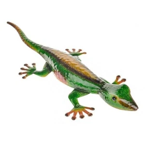 LARGE Metal Gecko Lizard, Wall Art Garden Decoration Fence Ornament Gift - Picture 1 of 3