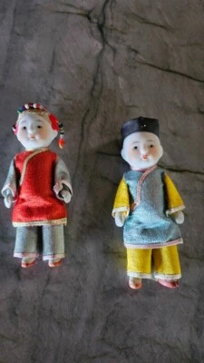 vintage Japanese porcelain dolls - Image 1 of 4