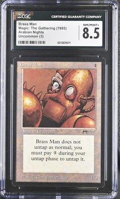 MTG Arabian Nights BRASS MAN CGC 8.5 (9071) Graded Power LPD - Image 1 of 2
