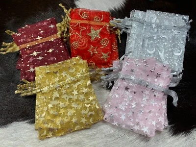 Bolsas de regalo de organza bolsas de joyería regalo caramelo favor fiesta boda favor 3x4" 24 piezas Foto 1 de 4