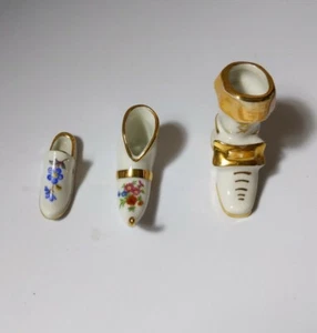 Limoges Miniature Shoes lot of (3) shoes  - Picture 1 of 10