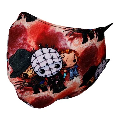 Horror Friends Halloween Print Face Mask  - Image 1 of 4