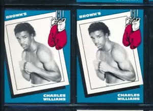 Lot (2) 1990 Brown's Boxing #70 Charles Williams Light Heavyweight (HR37) SWSW6 - Picture 1 of 2