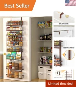 Heavy-Duty 9-Tier Over Door Organizer for Efficient Home & Kitchen Storage - Picture 1 of 6