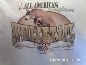 NEW T-Shirt: All American Outfitters Whitetail Deer (White) S L XL - Picture 1 of 1