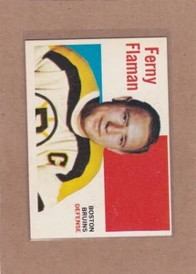 1960-61 TOPPS HOCKEY FERNY FLAMAN #57 BRUINS EX+ *A32743 - Picture 1 of 1