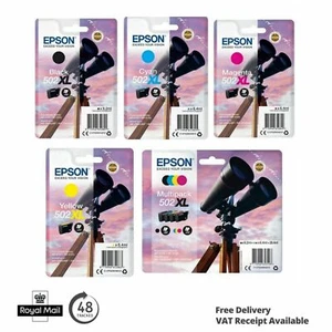 Fabrycznie nowe wkłady atramentowe Epson 502XL do WorkForce WF-2860DWF WF-2865DWF Partia - Zdjęcie 1 z 6