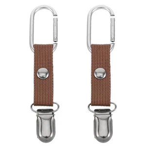 2 Piezas Mosquetón Sombrero Clip Viaje para Bolsos Gorra de Béisbol Accesorio Mujeres - Imagen 1 de 12