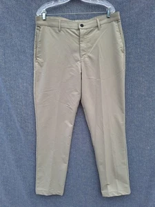 Banana Republic Pants Mens 36X30 Beige Tapered Leg Zipper Pockets Lightweight - Picture 1 of 10