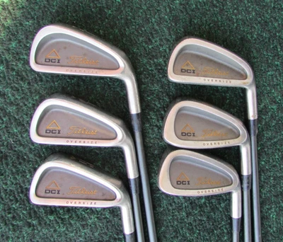 Titleist DCI Gold Triangle Oversize Irons 4 Thru 9 Graphite A Flex Seniors - Image 1 of 4