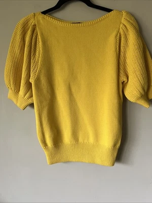 Suéter Ann Taylor Punto Mixto Manga Abullonada Talla XS NUEVO CON ETIQUETAS Carrera Lindo Otoño Oficina Foto 1 de 4