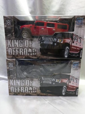 Radiocomando auto HUMMER H2 rosso nero 27 MHz - Immagine 1 di 4