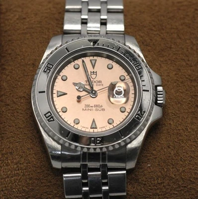 Tudor Mini Sub 73190 Automatic 33.5mm Silver 13–17cm5.1–6.7in Wrist Working - image 1 of 4