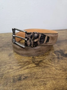 Martin Dingman genuine Italian calfskin leather belt size 40 Handmade in America - Picture 1 of 8