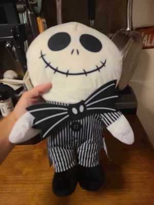 Disney Nightmare Before Christmas Jack Skellington 15" inch Plush Backpack NWT - Image 1 of 2