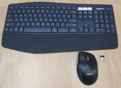 Logitech Wireless Keyboard & Mouse Set K850 Keyboard + M705 Mouse + USB Dongle G - Image 1 of 4