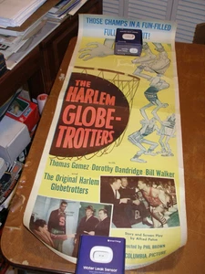 Seltenes Original 1951 Harlem Globetrotters Columbia Bilder 14x36 Film Werbung Poster - Bild 1 von 4